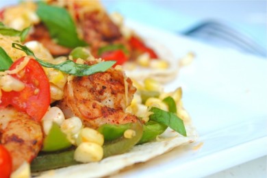 Фахитас с креветками - приготовление