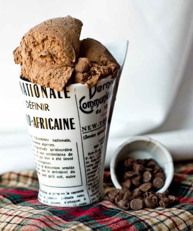 Шоколадное мороженое-мусс