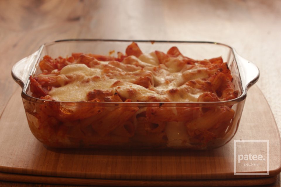 Запеканка из пасты с моцареллой - Шаг 12