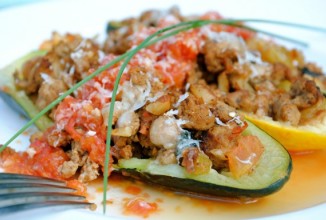 Кабачки с индейкой