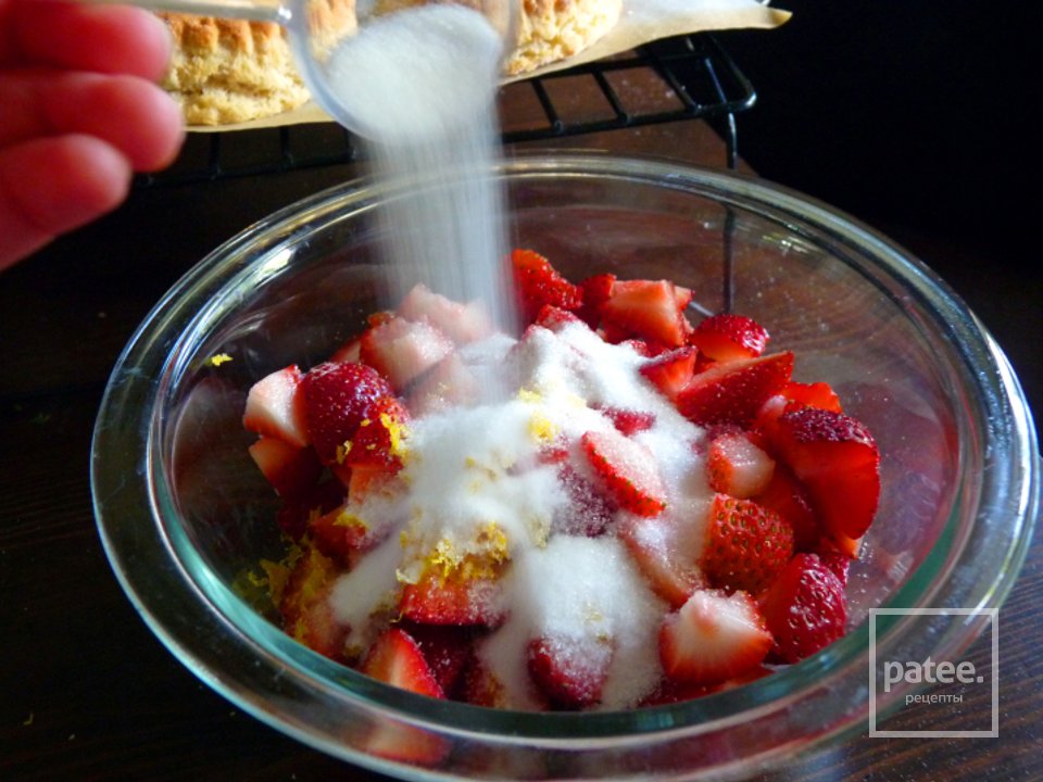 Печенье с клубникой и сливками - Шаг 19