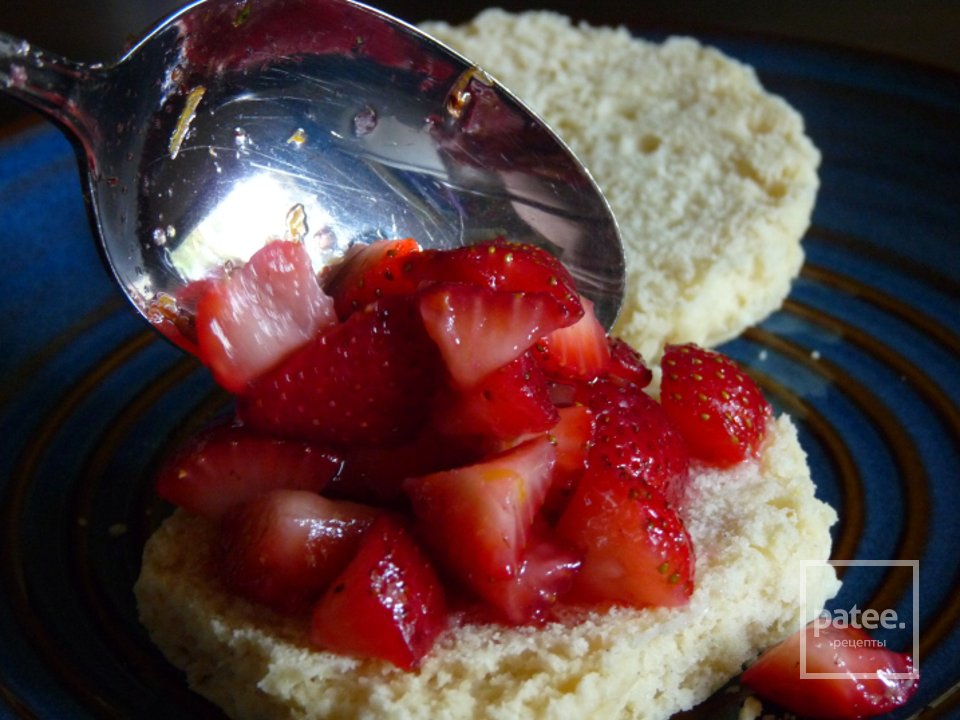 Печенье с клубникой и сливками - Шаг 23