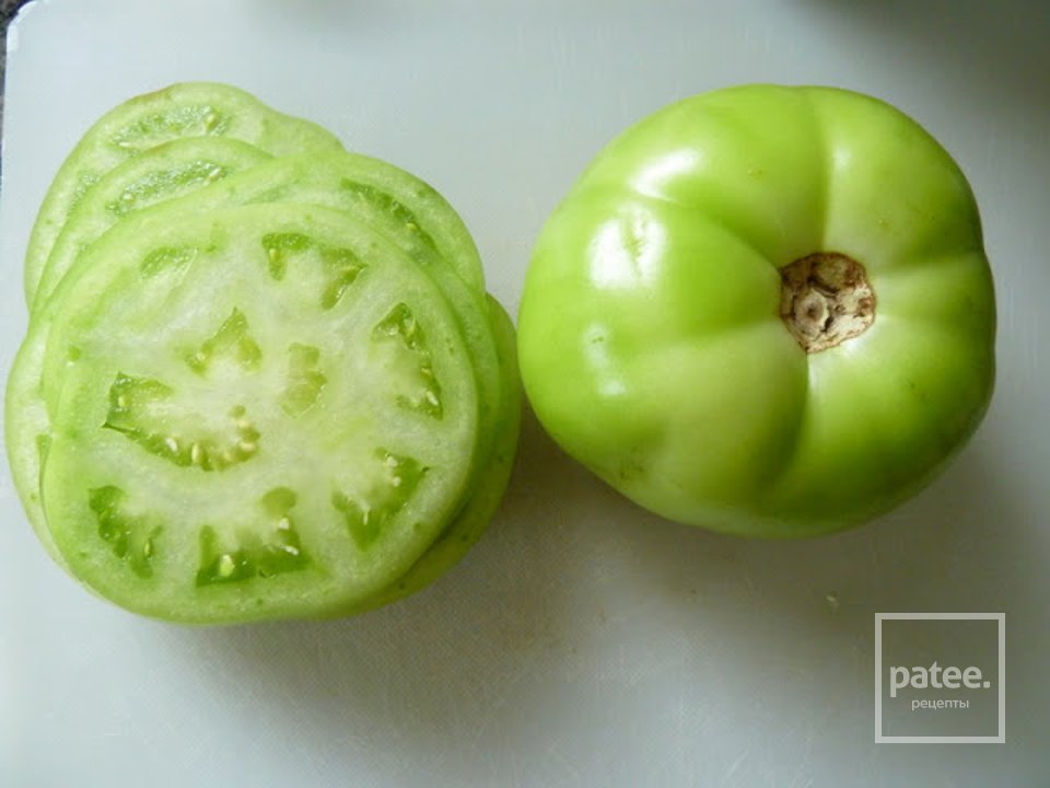 Зеленые помидоры в панировке - Шаг 1