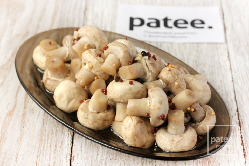 Быстрые маринованные шампиньоны - Шаг 15