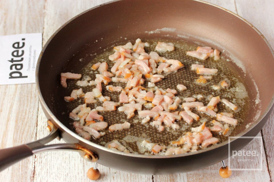 Паста с ветчиной и зеленью в яичной заливке - Шаг 11