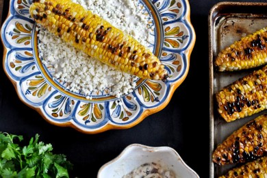 Жареная на гриле кукуруза с беконом и сыром Котиха - приготовление