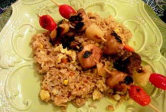 Куриный шашлык по-гавайски