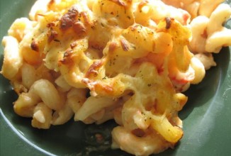 Макароны, запеченные с сыром и томатами