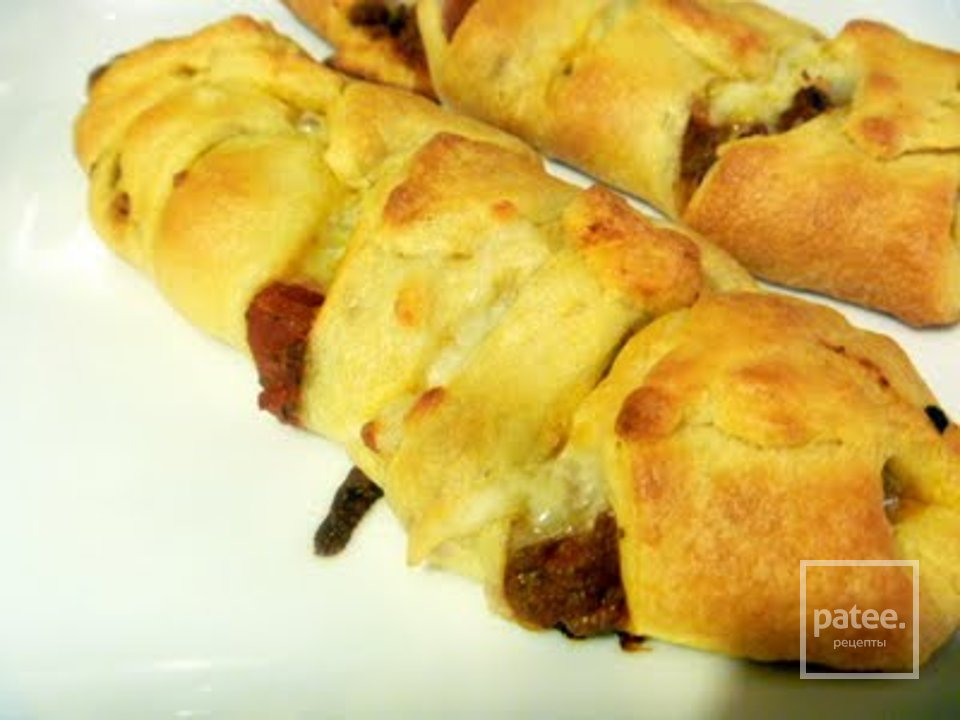 Стромболи с мясом и грибами - Шаг 13