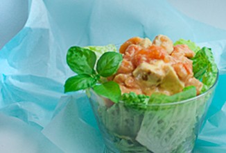 Куриный салат с папайей