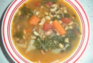 Овощной суп с бобами