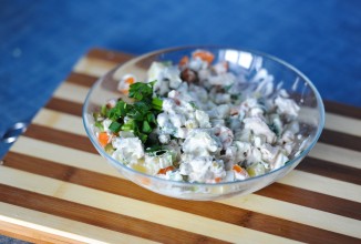 Салат Оливье с курицей