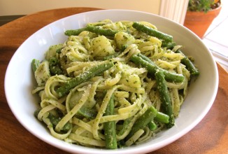 Паста с фасолью и картофелем