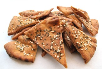 Чипсы пита с кунжутом
