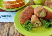 Мясные зразы с яйцом и зеленым луком