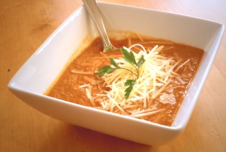 Томатный суп-пюре с тыквой