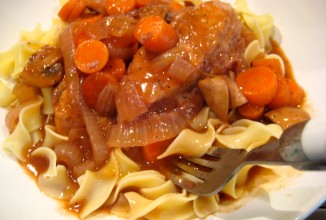 Курица в вине (Кок о вен)