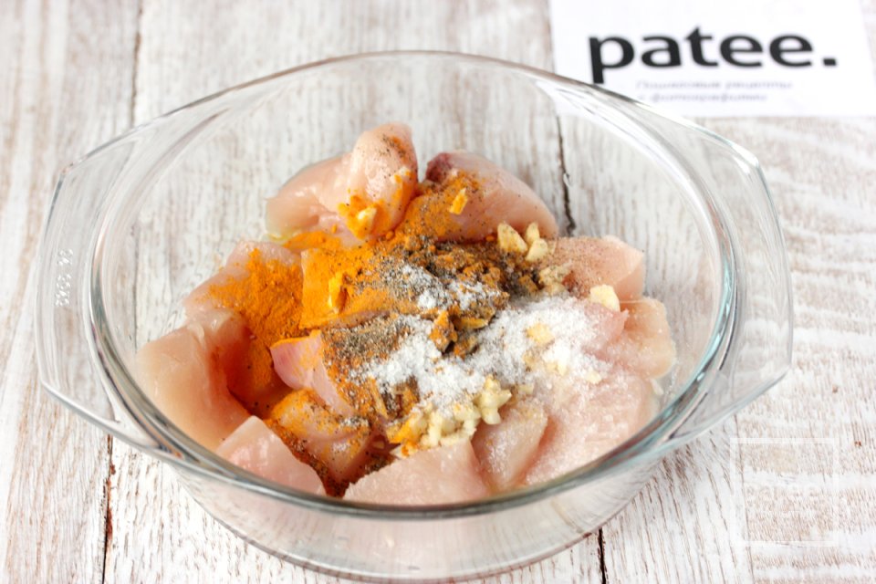 Быстрые куриные шашлычки с кусочками ананаса - Шаг 7