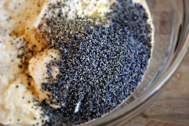 Салат из капусты и яблок с маком - приготовление