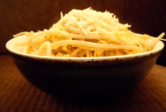 Спагетти с сыром и яйцами