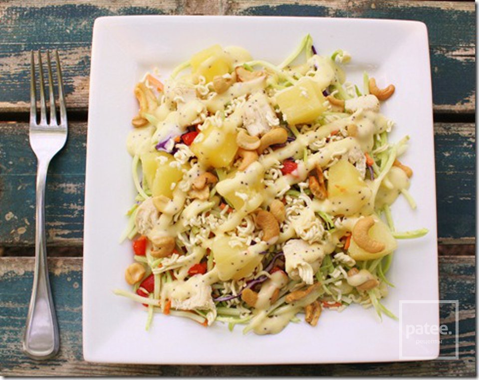 Куриный салат с брокколи и ананасами - Шаг 3