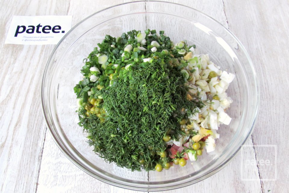 Салат Оливье с колбасой - Шаг 15