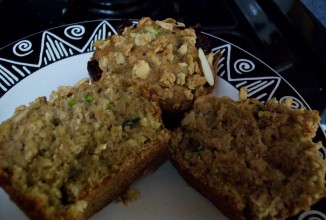 Яблочные маффины с цуккини