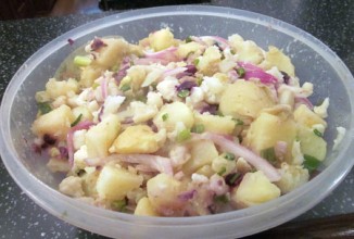 Картофельный салат с цветной капустой