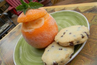 Апельсин с мороженым