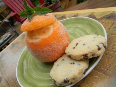 Рецепт Апельсин с мороженым