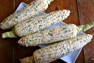 Кукуруза с лаймом и кинзой