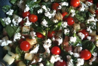 Фриттата с картофелем и овощами