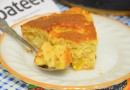 Пирог со сливами и фундуком