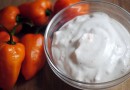 Сметано-чесночный соус с перцем хабаньеро