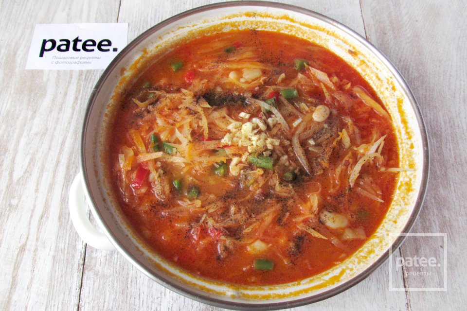 Щи с двумя видами фасоли - Шаг 24