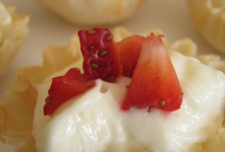 Клубнично-сливочные тарталетки