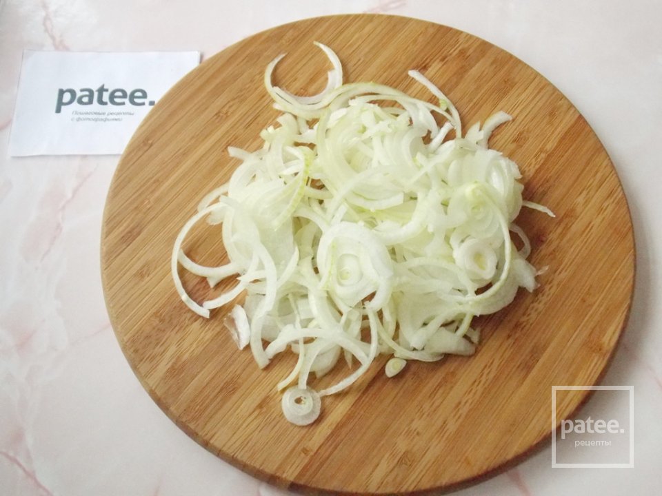 Бефстроганов из печени с грибами - Шаг 3