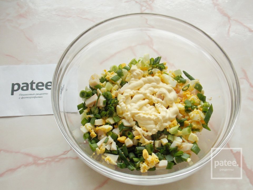 Блинчики с ветчиной, яйцом и зеленым луком - Шаг 10