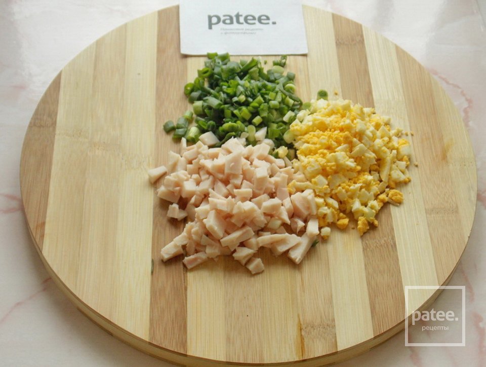 Блинчики с ветчиной, яйцом и зеленым луком - Шаг 8