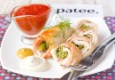 Куриные рулетики с ветчиной и стручковой фасолью