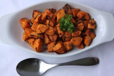 Запеченный сладкий картофель - приготовление