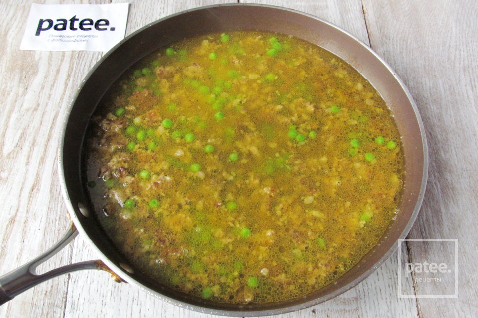 Рис басмати с фаршем и зелёным горошком - Шаг 9