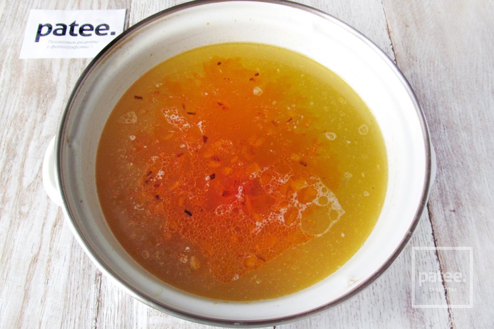 Красный суп с курицей и пастой орзо - Шаг 11