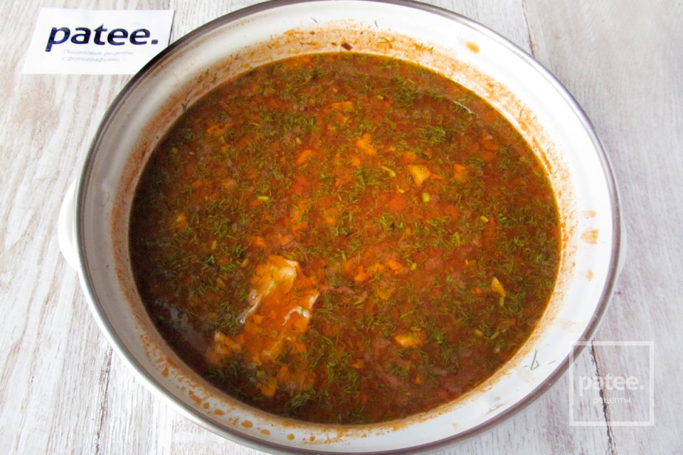 Красный суп с курицей и пастой орзо - Шаг 17