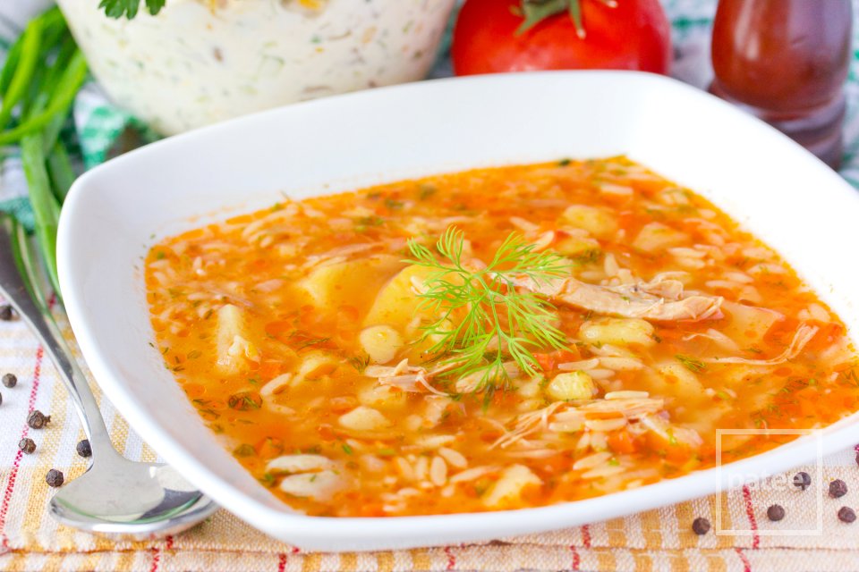 Красный суп с курицей и пастой орзо - Шаг 19