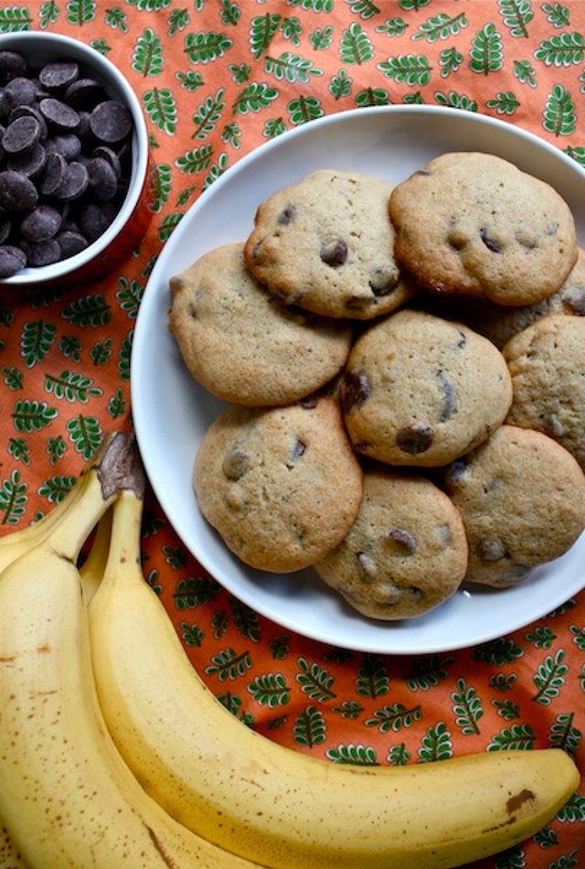 Шоколадно-банановое печенье