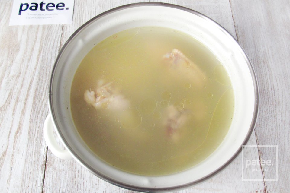 Суп с красной чечевицей и куриными крылышками - Шаг 7