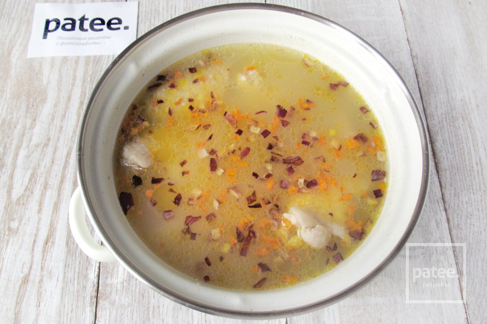 Суп с красной чечевицей и куриными крылышками - Шаг 10