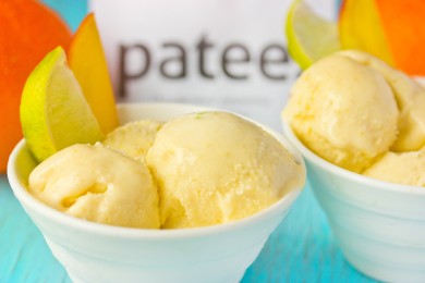 Рецепт Домашнее мороженое с манго и лаймом