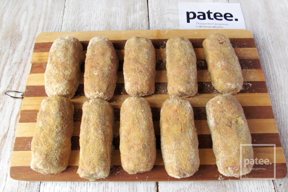 Мясные палочки с сыром - Шаг 13